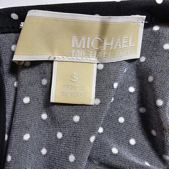 Michael Kors MMK Womans size S Black and White Polka Dot Fit & Flare Mini Dress - Picture 6 of 8